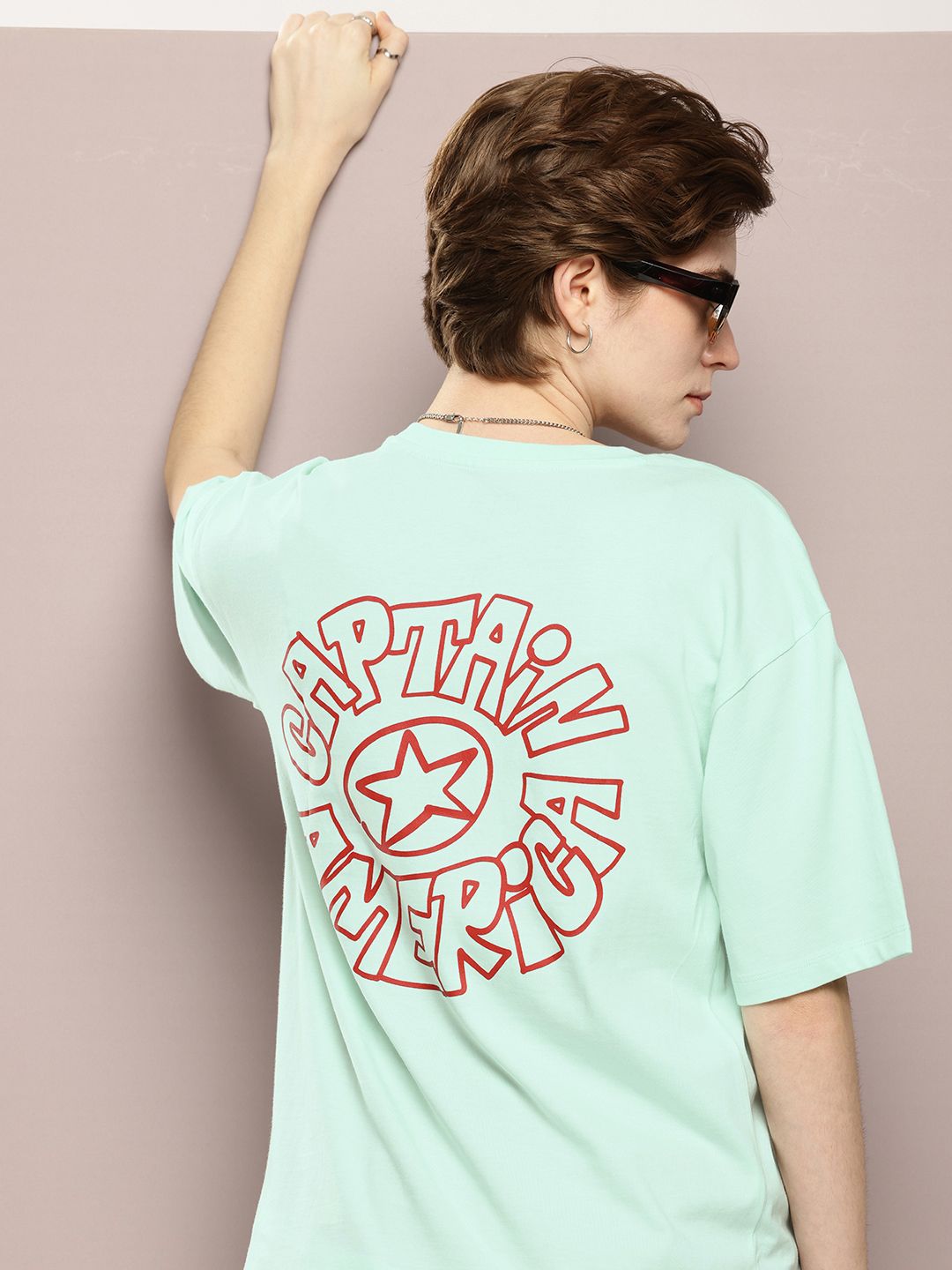 Kook N Keech Men Typography Printed Drop-Shoulder Sleeves Oversized Pure Cotton T-shirt