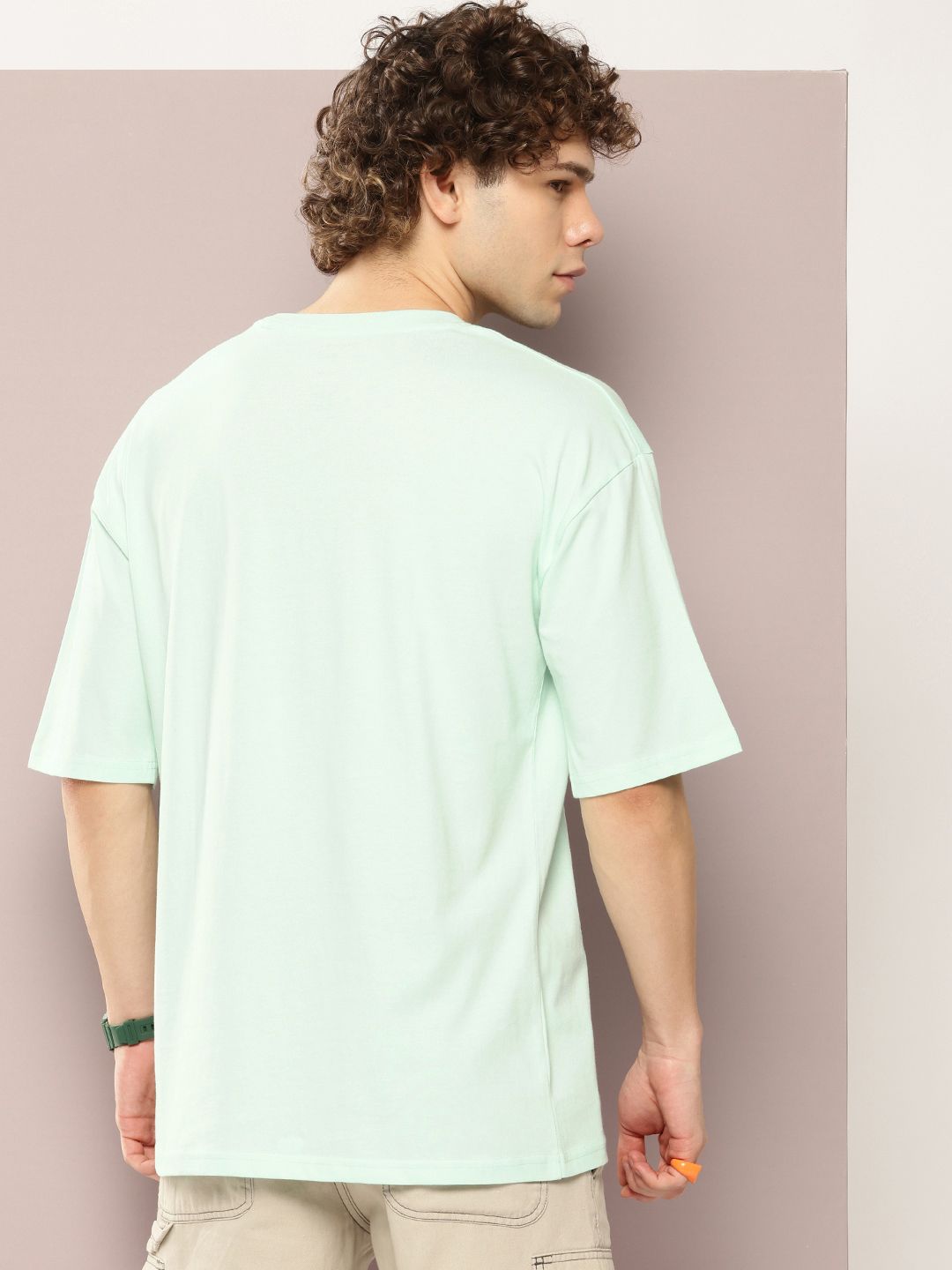 Kook N Keech Men Typography Printed Drop-Shoulder Sleeves Oversized Pure Cotton T-shirt