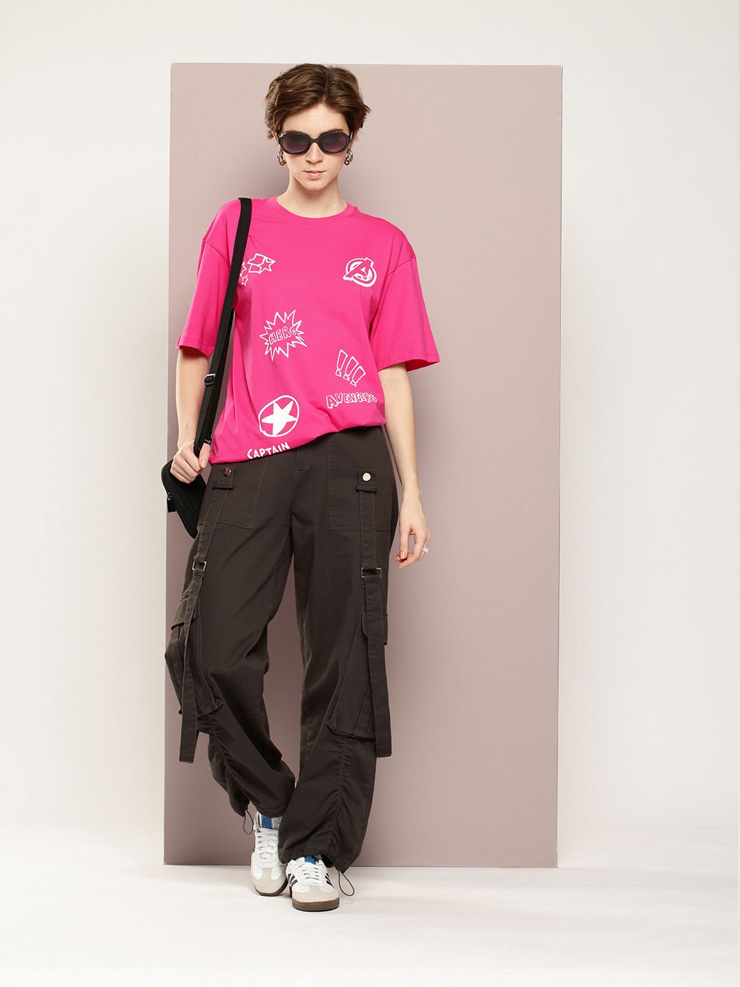 Kook N Keech Men Typography Printed Drop-Shoulder Sleeves Oversized Pure Cotton T-shirt