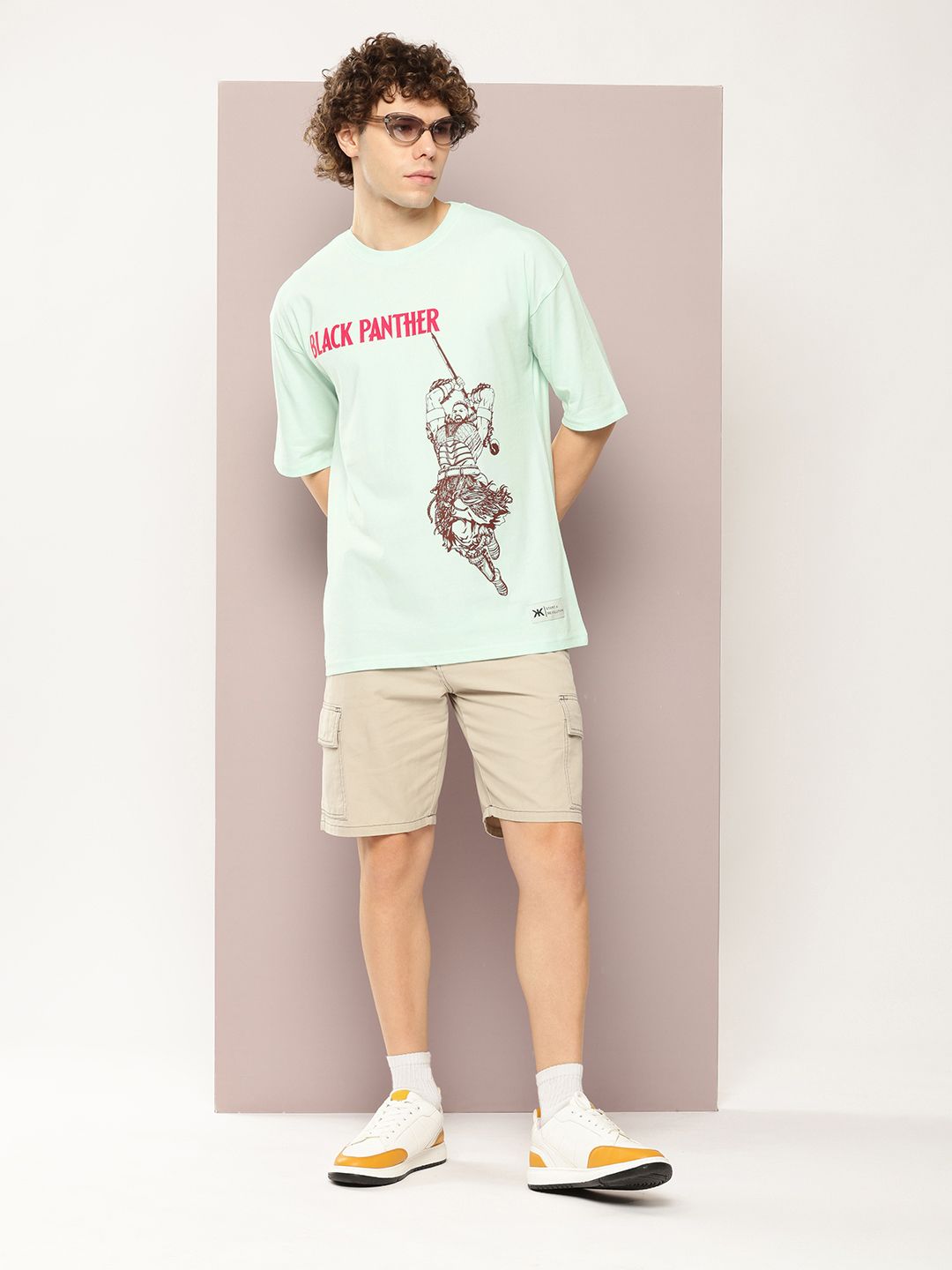 Kook N Keech Men Typography Printed Drop-Shoulder Sleeves Oversized Pure Cotton T-shirt