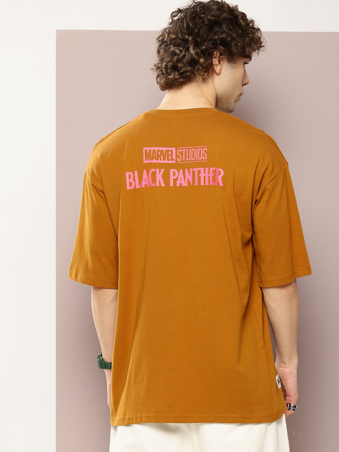 Kook N Keech Men Typography Printed Drop-Shoulder Sleeves Oversized Pure Cotton T-shirt